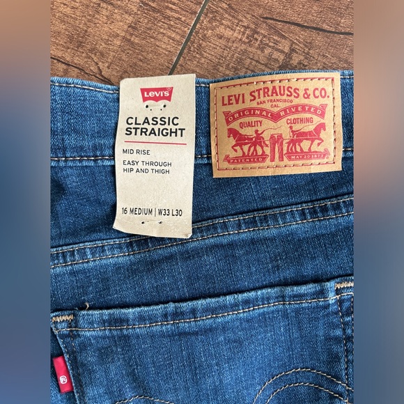 NWT | Levi’s Lapis Heyday Straight-Leg Jeans - Picture 3 of 10